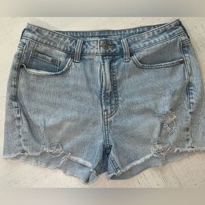 Old Navy O.G Straight High Waisted  Women's Light Blue Denim Shorts